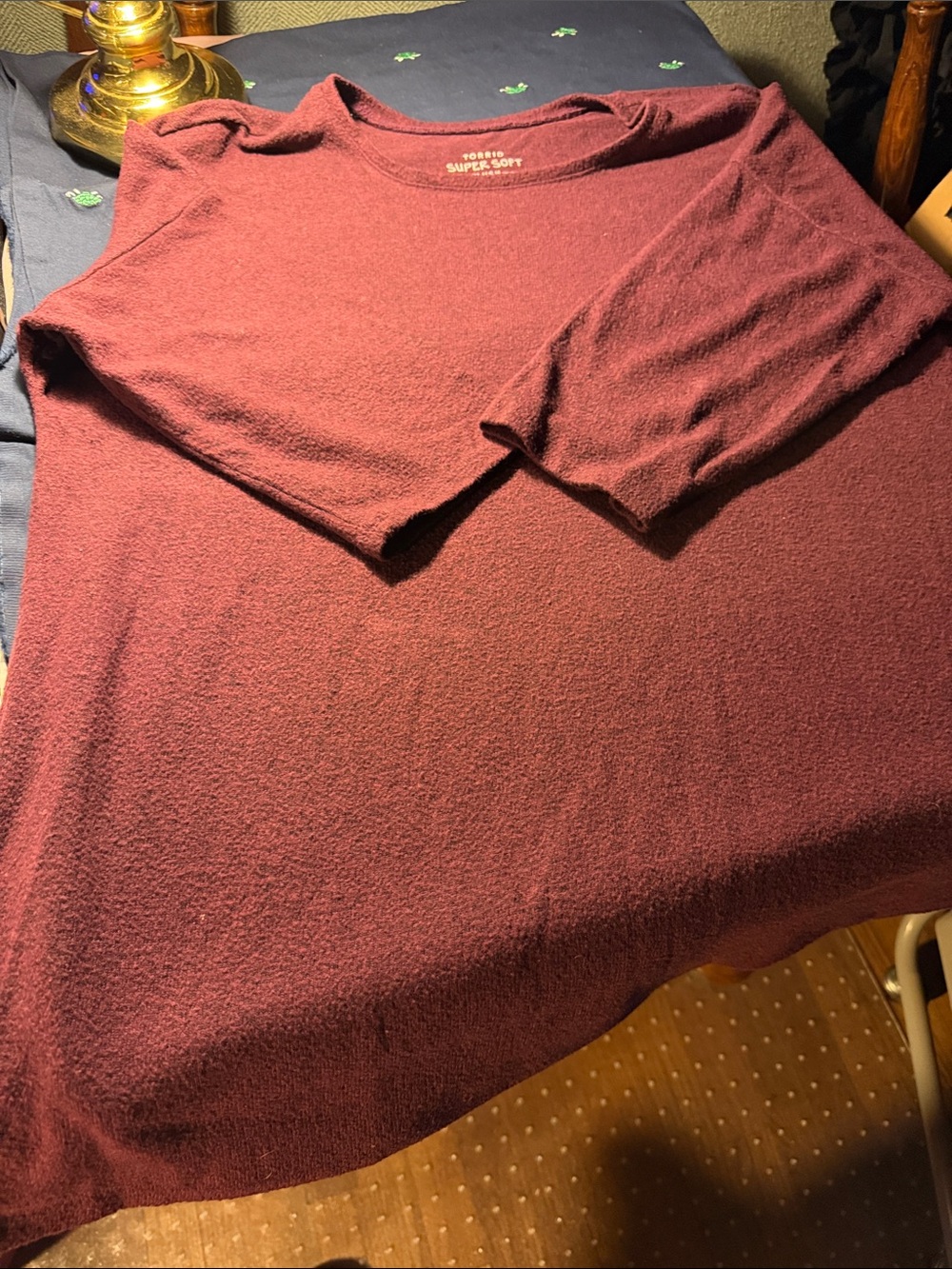 torrid Men's Crewneck Sweater in Burgundy